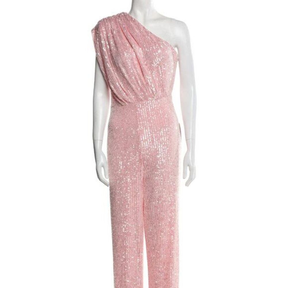 Jay Godfrey Pink Sequined Jumpsuit Stunning and chic, perfect for parties